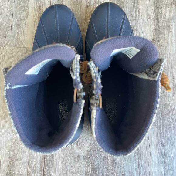Sperry Womens Saltwater Geometric Print Duck Boots STS97761 Size 7.5 Rain Boots - Picture 7 of 12